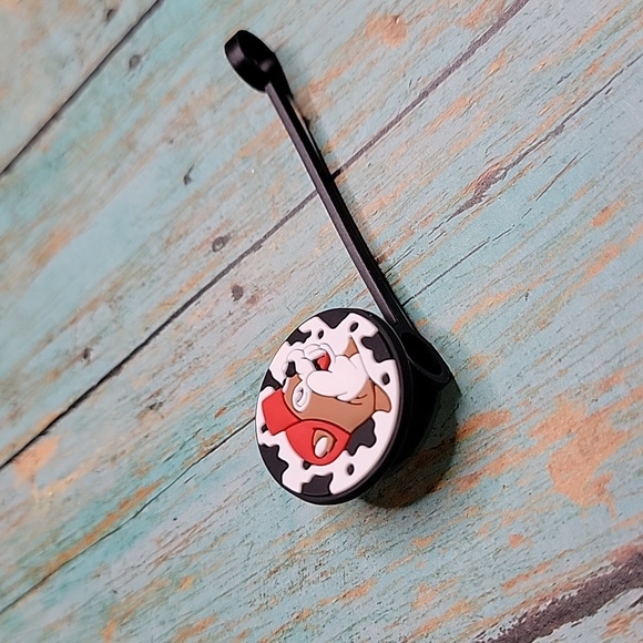 Bucees Cow Print Straw Topper - Picture 2 of 5